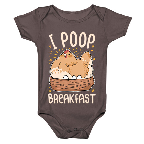 I Poop Breakfast Baby One-Piece