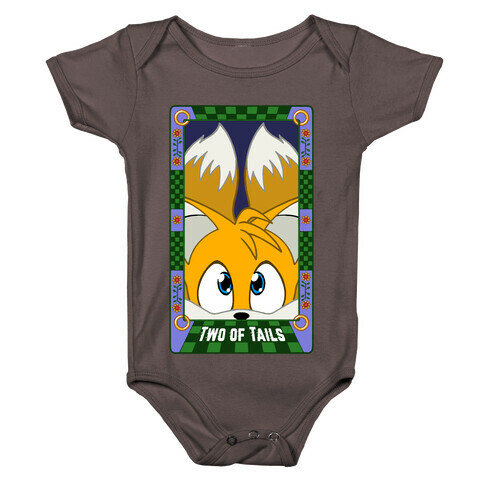 Two Of Tails Tarot Card Baby One-Piece