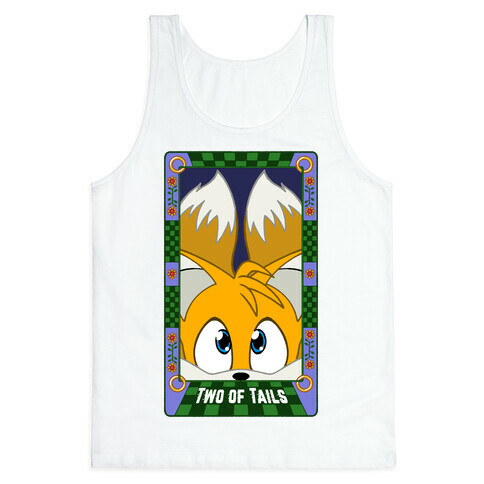 Two Of Tails Tarot Card Tank Top