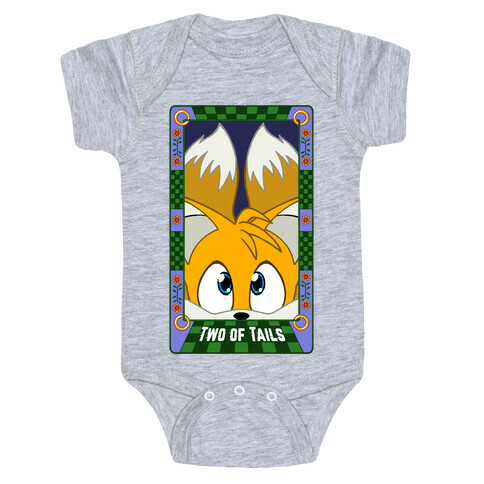 Two Of Tails Tarot Card Baby One-Piece