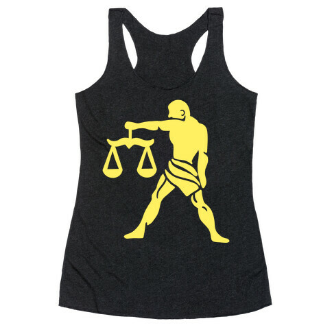 Zodiacs Of The Hidden Temple - Libra Scales Racerback Tank Top