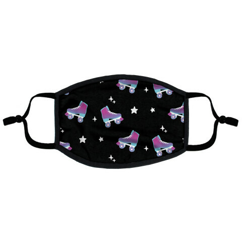 Galaxy Rollerskates Pattern Flat Face Mask