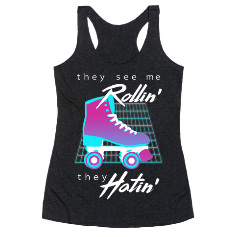 They See Me Rollin' (Synthwave) Racerback Tank Top