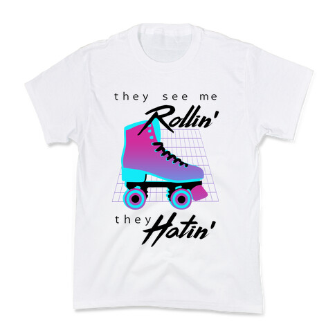 They See Me Rollin' (Synthwave) Kids T-Shirt