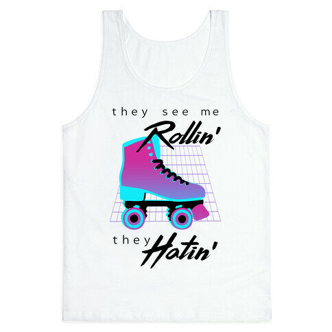 They See Me Rollin' (Synthwave) Tank Top