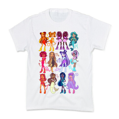 Zodiac Dollz Kids T-Shirt