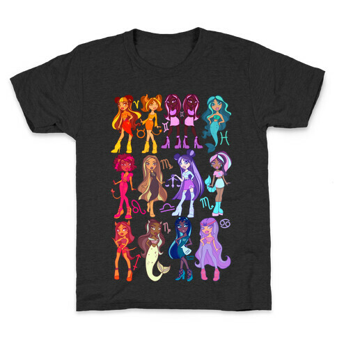 Zodiac Dollz Kids T-Shirt