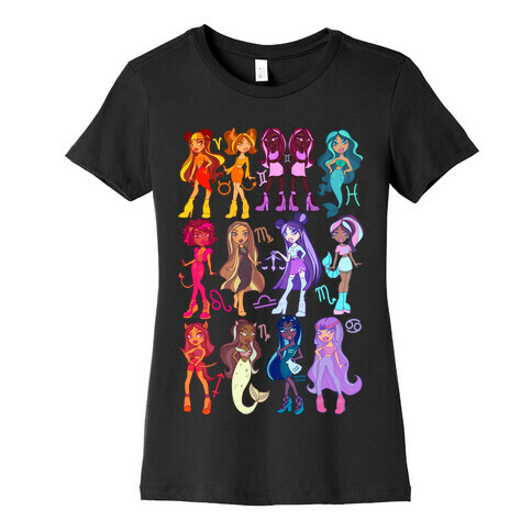 Zodiac Dollz Womens T-Shirt
