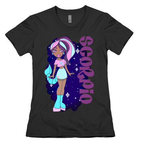 Zodiac Dollz: Scorpio Womens T-Shirt
