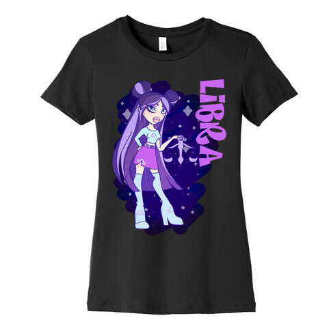 Zodiac Dollz: Libra Womens T-Shirt