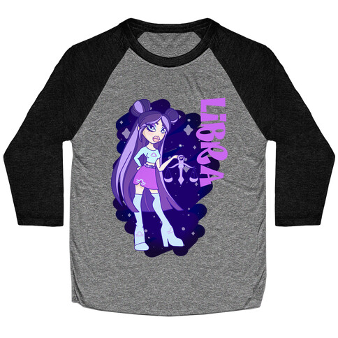 Zodiac Dollz: Libra Baseball Tee