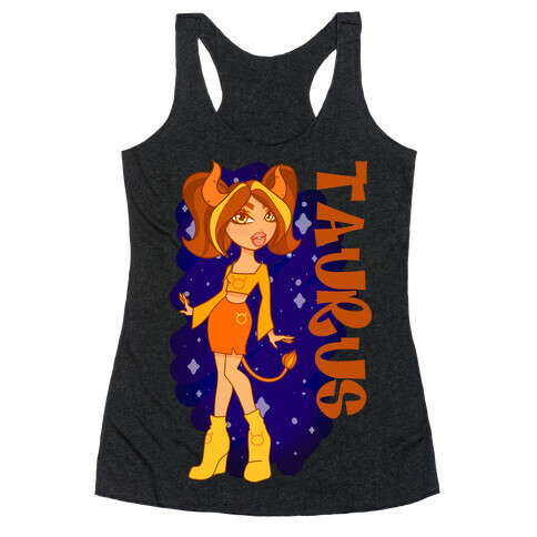 Zodiac Dollz: Taurus Racerback Tank Top