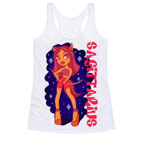 Zodiac Dollz: Sagittarius Racerback Tank Top