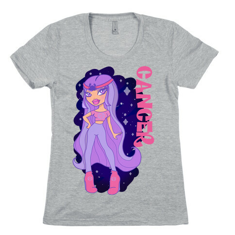 Zodiac Dollz: Cancer Womens T-Shirt