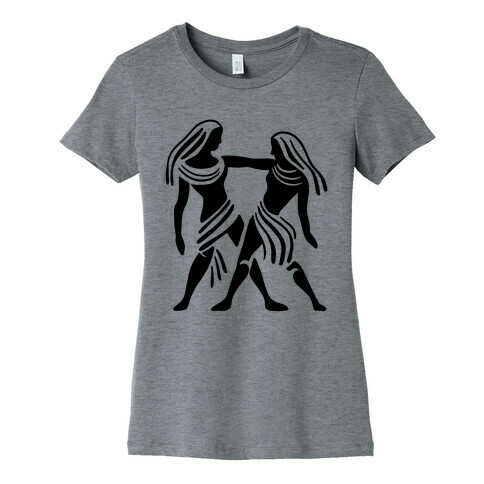 Zodiacs Of The Hidden Temple - Gemini Twins Womens T-Shirt