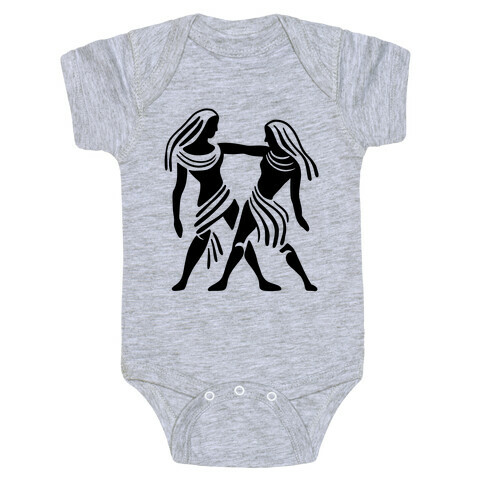 Zodiacs Of The Hidden Temple - Gemini Twins Baby One-Piece
