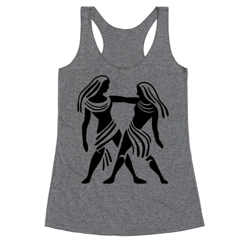 Zodiacs Of The Hidden Temple - Gemini Twins Racerback Tank Top