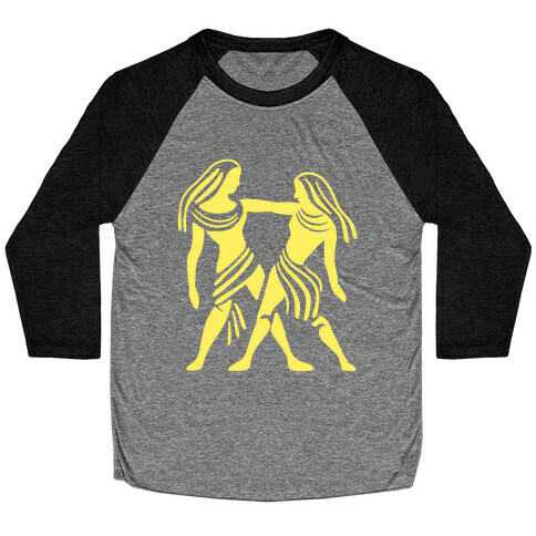 Zodiacs Of The Hidden Temple - Gemini Twins Baseball Tee