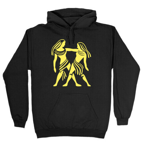 Zodiacs Of The Hidden Temple - Gemini Twins Hooded Sweatshirt