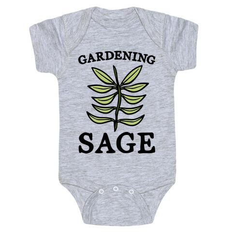 Gardening Sage Baby One-Piece
