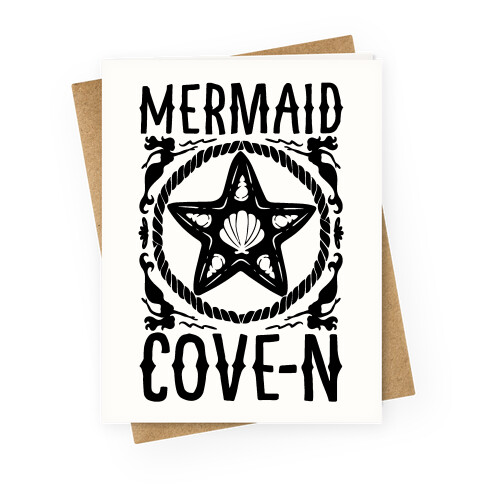 Mermaid Cove-n Greeting Card