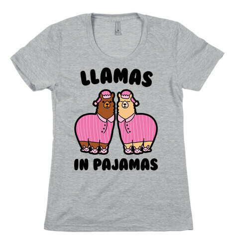 Llamas in Pajamas Womens T-Shirt