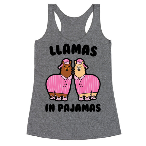 Llamas in Pajamas Racerback Tank Top