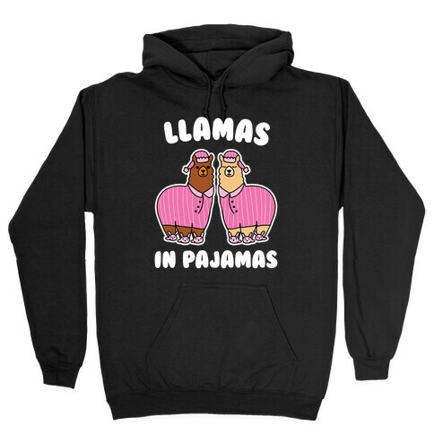 Llamas in Pajamas Hooded Sweatshirt