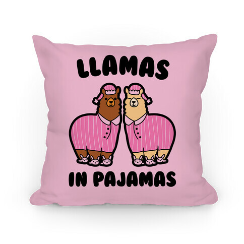 Llamas in Pajamas Pillow