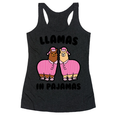 Llamas in Pajamas Racerback Tank Top