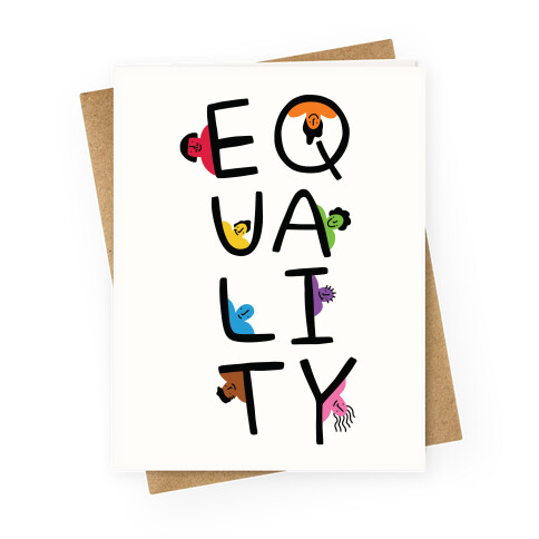 Equality People Greeting Card