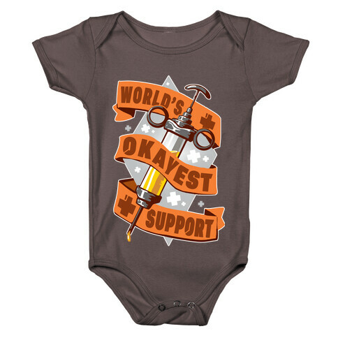 World's Okayest Support Baby One-Piece