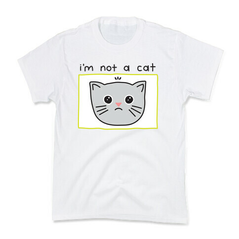 I'm Not A Cat Zoom Filter Kids T-Shirt