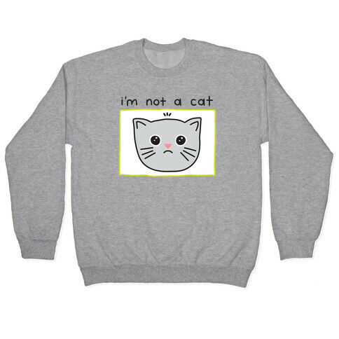 I'm Not A Cat Zoom Filter Pullover