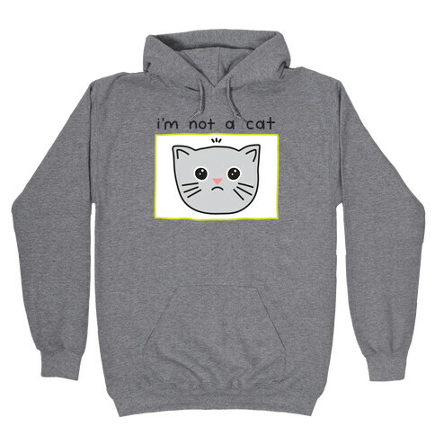 I'm Not A Cat Zoom Filter Hooded Sweatshirt