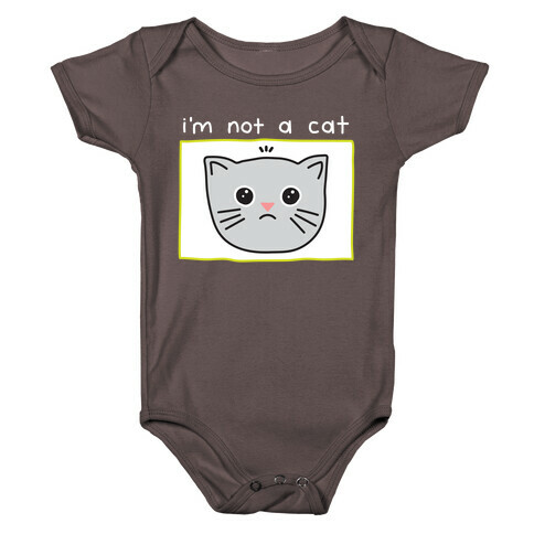 I'm Not A Cat Zoom Filter Baby One-Piece