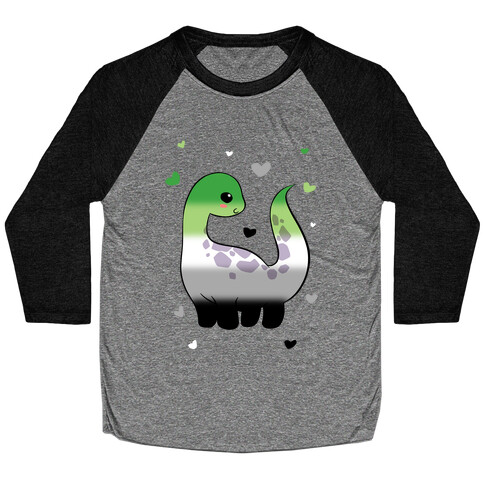 Aromantic-Dino Baseball Tee