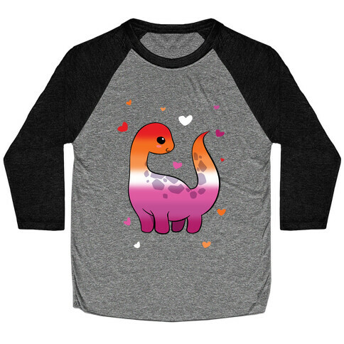 Lesbian-Dino Baseball Tee