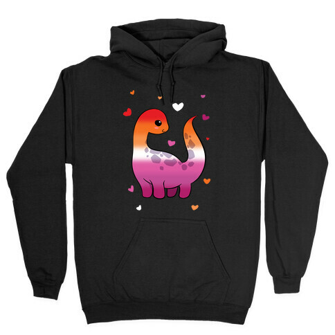 Lesbian-Dino Hooded Sweatshirt