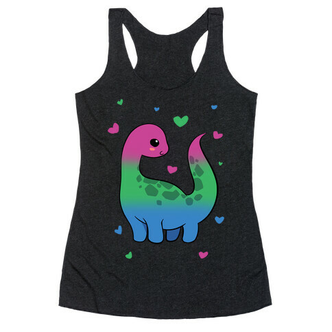 Polysexual-Dino Racerback Tank Top