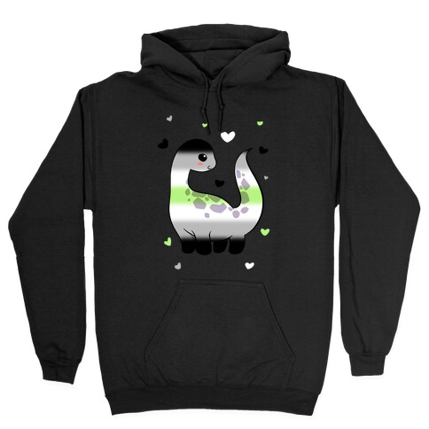 Agender-Dino Hooded Sweatshirt