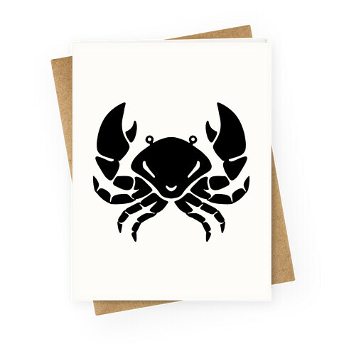 Zodiacs Of The Hidden Temple - Cancer Crab Greeting Card