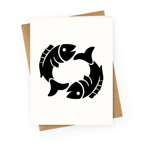 Zodiacs Of The Hidden Temple - Pisces Fish Greeting Card