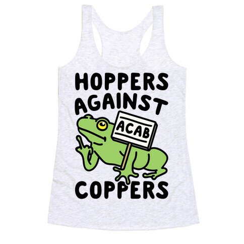 Hoppers Against Coppers Racerback Tank Top