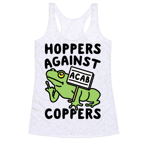 Hoppers Against Coppers Racerback Tank Top