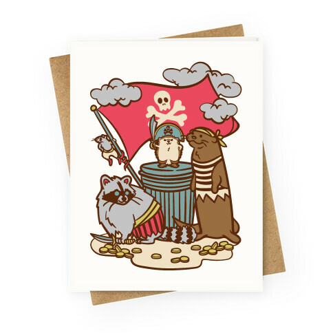 Captain Hedgie's Salty Crew Greeting Card