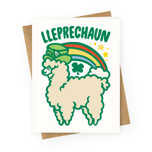 Lleprechaun Parody Greeting Card