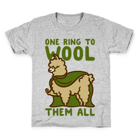 One Ring To Wool Them All Parody Kids T-Shirt
