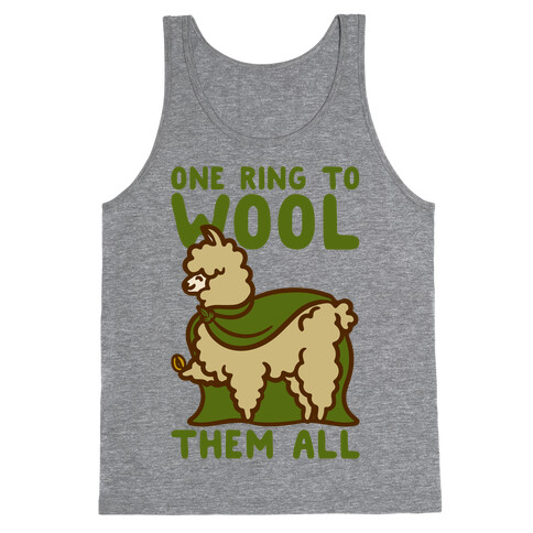 One Ring To Wool Them All Parody Tank Top