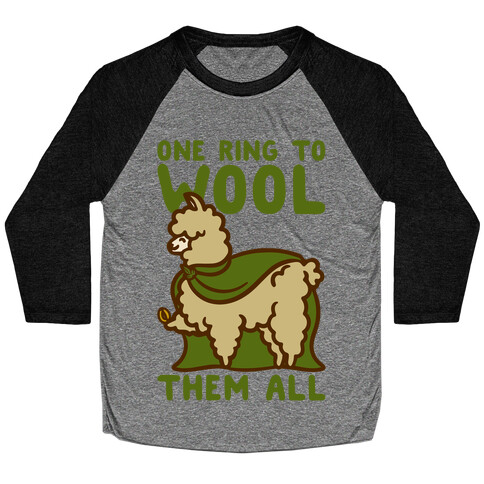 One Ring To Wool Them All Parody Baseball Tee